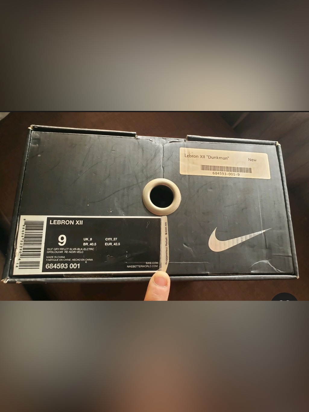 Nike Lebron Xii Dunkman Size 9